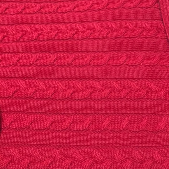 Ralph Lauren Red Cable Knit Sweater - Picture 8 of 8